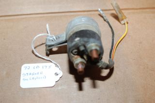 1972 Honda CB175 K6 Magnetic switch started solenoid CL SL 350 450
