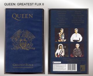 QUEEN GREATEST FLIX II COLOUR BOOKLET UK PAL VHS