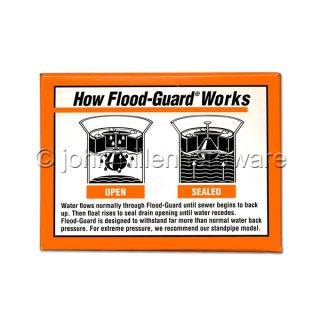 Floor Drain Flood Guard, For 2 Drains Prevent Basement Flooding