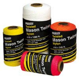 Keson YT1090 #18 Twisted Nylon Mason Line (Yellow)   1090 ft