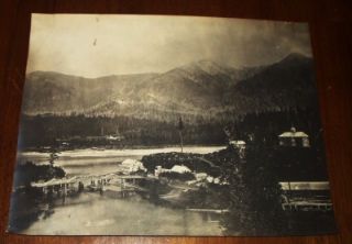 FORT LUGENBEEL Cascade Rapids Columbia River WA Antique 19th C. Large