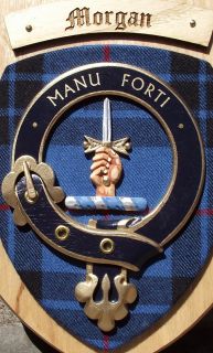 Scottish Gifts Morgan Family Clan Crest Wall Plaque