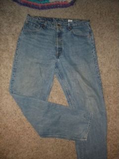 Levi Levis Strauss 555 Mens Guys Blue Jeans W36 L34 Vintage Red Tab