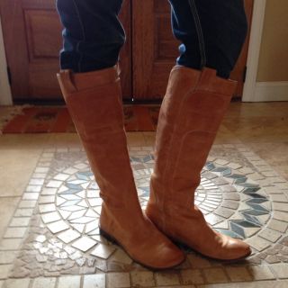 Tall Tan FRYE Boots Womens Size 9 Perfect No Flaws Gorgeous EUC