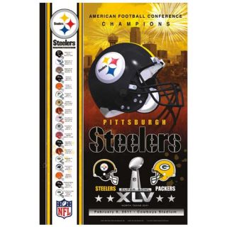 Pittsburgh Steelers 24 x 36 2010 AFC Champions Poster