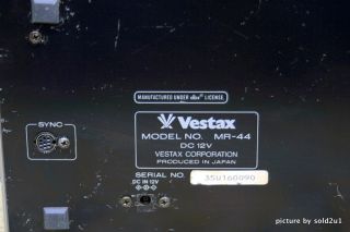Vintage Vestax Mr 44 Personal 4 Track Cassette Recorder