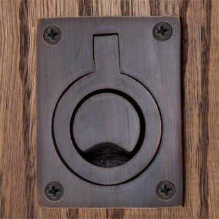 Large Flush Ring Pocket Door Pull Oil Rubbed Bronze