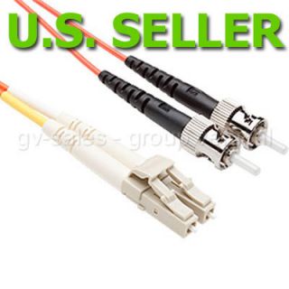 2M Fiber Optic Patch Cable Cord LC St mm Duplex 50 125