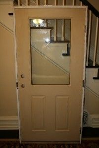  Wood Grain Fiberglass Exterior 1 2 Lite Entry Door 36x76 5