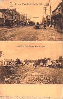 Gar. Ave. 1870 1907 Multiview, Fort Smith Ark. Postcard