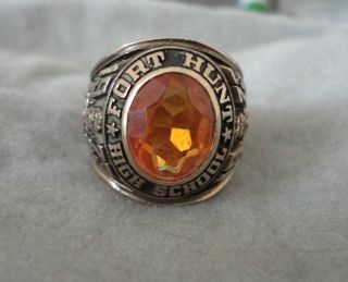 Fort Hunt High School Class Ring 1973 10K Gold 7 5 8 grams Wear or