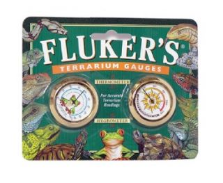 Flukers Reptile Thermometer Humidity Gauge Combo New