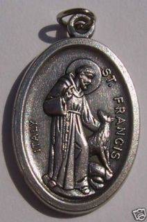 St Francis of Assisi Medal Oval Charm