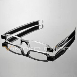 1x Stylish Slim Unisex Folding Reading Glasses Reader Pocket Clip