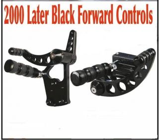 Black Forward Control Kit Harley Softail FXST FXSTC FXSTD Deuce FXSTS