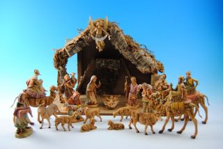 DF5 Vintage 21 piece Fontanini Nativity Set with Stable   