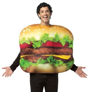 Funny Cheeseburger Adult Fast Food Burger Halloween Costume