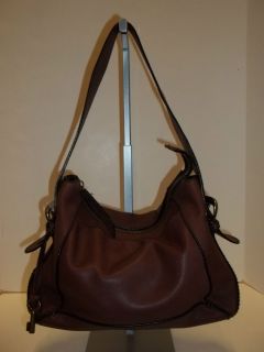 Fossil Chestnut Leather Medium Shoulder Handbag