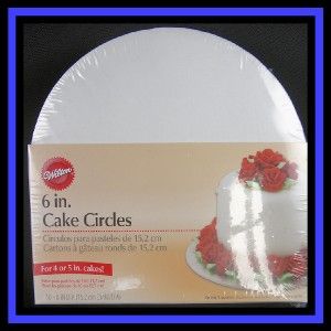 new wilton 6 inch round cake circles 10 ct nip