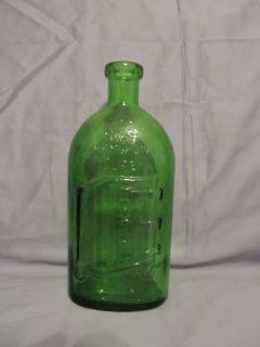 Wheaton Large Green Glass Bottle Franks Safe Kidney Liver Cure
