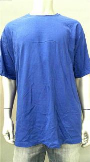 Foot Locker Mens 2XL Cotton Short Sleeve Basic T Shirt Tee Bright Blue