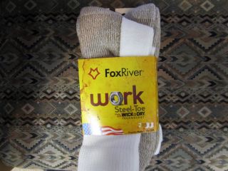 Fox River Mills Work Steel Toe Socks Made with Wick and Dry Technology