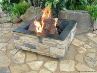  natural stone, your fire pit may vary from the look of this picture