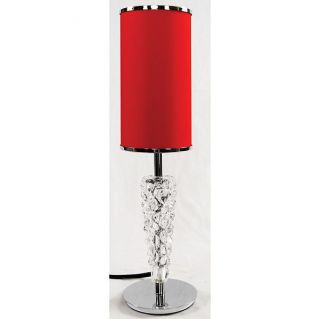 Fire Red Crystal Table Lamp Salon Boutique Style New 