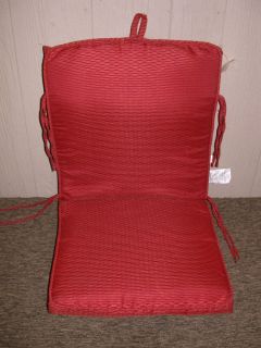 Outdoor Patio Chair Cushions ~ Firebrick Red NEW