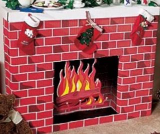 New Holiday Christmas Corrugated Fireplace Mantle exc. for Hanging