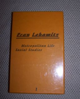 Fran Lebowitz Metropolitan Life Social Studies Ed 7L 3882439335
