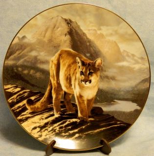The Cougar Bradford Exchange 1991by Charles Frace Plate 6955C