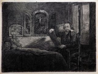 Rembrandt Harmensz Van Rijn Abraham Francen Etching