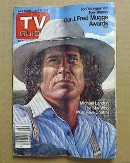 1982 Jan 9 TV Guide Michael Landon J Fred Muggs Awards