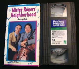 Mister Rogers Neighborhood VHS MAKING MUSIC Yo Yo Ma 1994 Joe Negri