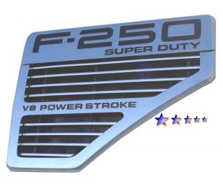 08 10 Ford F 450 F 550 Super Duty Side Vents Aluminum Billet Grille