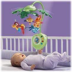 New Fisher Price Rainforest Peek A Boo Musical Mobile