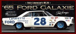 Fred Lorenzen 28 1965 Lafayette Ford Galaxie Univ of Legends