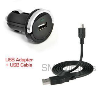 For Casio GzOne Commando C771 USB Car Charger w Data Cable