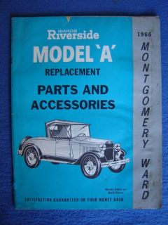 1966 MONTGOMERY WARD MODEL A FORD PARTS & ACCESSORIES CATALOG