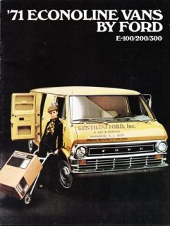 1971 71 Ford Econoline Original Sales Brochure