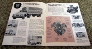 1954 ford f 750 truck original brochure