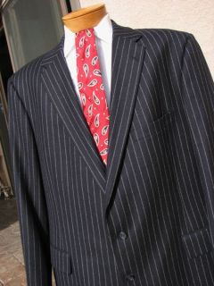 Freeman & Son Parsow’s Custom Tailored USA Wool ~ 52L Suit + Silk