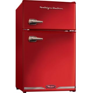 Nostalgia Electrics Retro Red Mini Refrigerator & Freezer