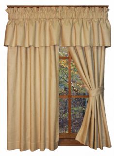 French Country Solid Drape Curtain Panels Dayita Waverly Fabric