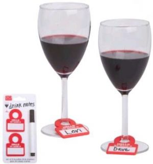 is wine tag set of 6 reusable silicone drink tags