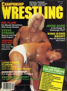 Ric Flair Championship Wrestling Magazine May 1985 Jerry The King