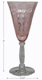 Tiffin Flanders 15025 Pink Wine Goblet