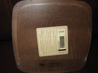  Rich Brown Small Flare Basket Set Wood Lid New w Tags Retired