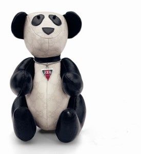 Ultra RARE Gucci Leather Panda Bear Limited Edition Olympic Steiff